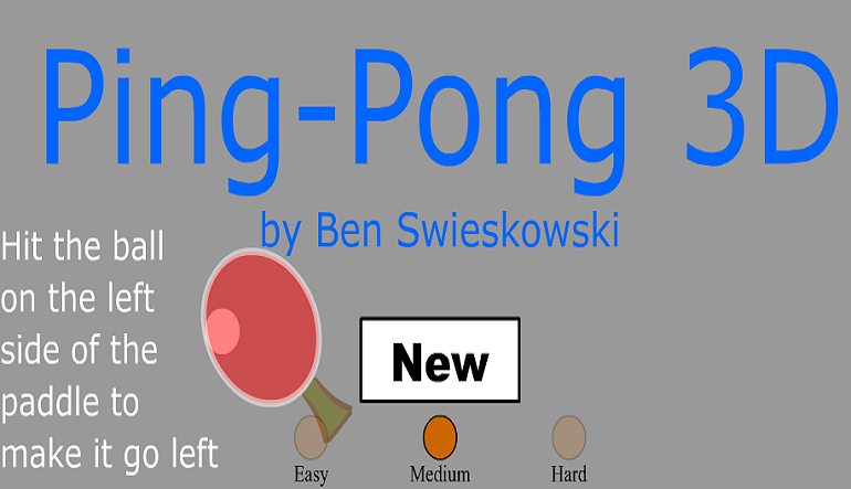 Masa Tenisi (Ping-Pong) Oyunu