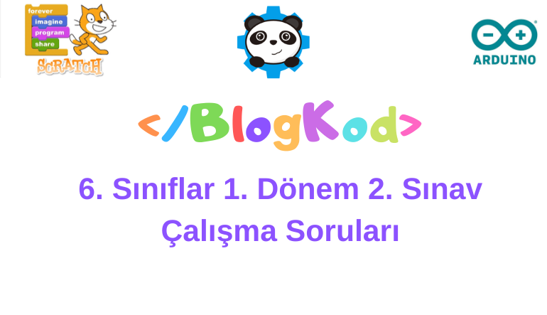 6. Sınıflar 1. Dönem 2. Sınav Çalışma Dosyası